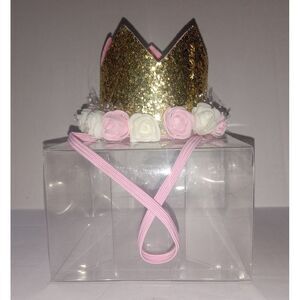 Baby Birthday Crown Flower‎ Tiara Headband Birthday Hat NWOT